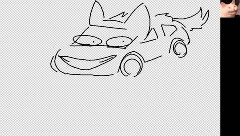 Lighting mcqueen as a furry