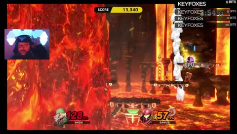 What just happened is you down smashed samus