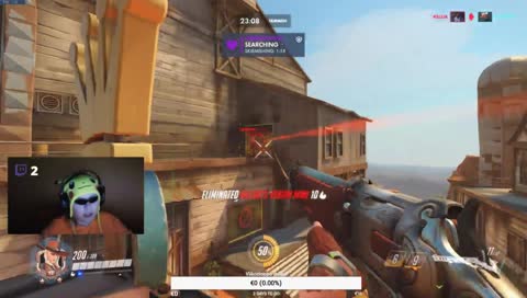 Shouting out his friend!