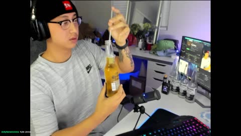 Science test? Beer with straw.