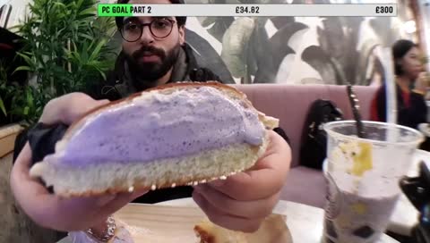 Ube Ice Cream in Milk Bun! (Filipino Dessert: Bilog)