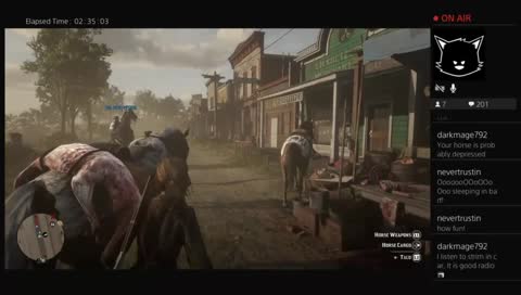 Sherry Donkey Punches her horse, then threatens it...  With a gun