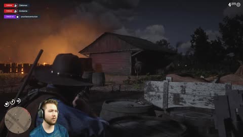 James accidentally a horse