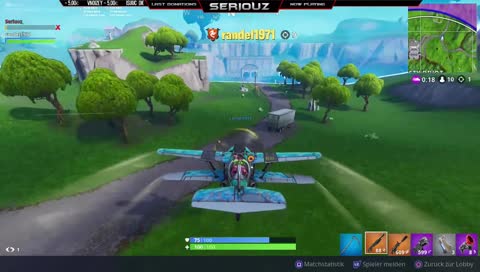 Randel gets owned by random guy dropping from the sky