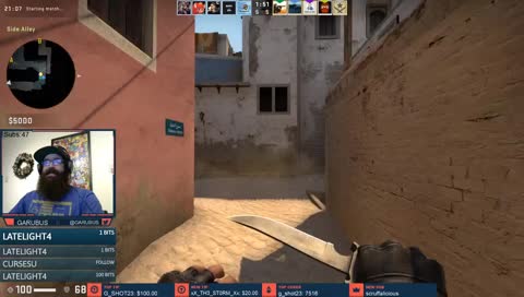 he is honestly bad at games