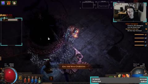 Vaal Oversoul gets d*cked by Bard ...and Aura.. :)