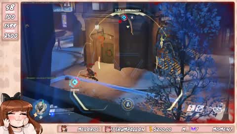 Who did she hit with the nade?