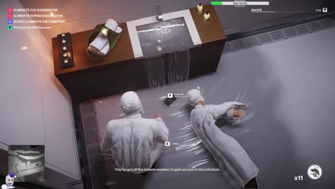 floating