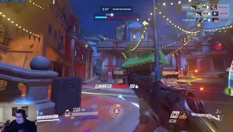 Comin' right down the middle