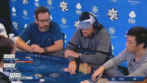 James Broom eliminated KQ vs AK | 15/12/18