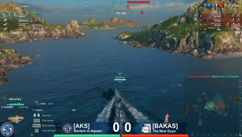 Kagero pushing an Akizuki