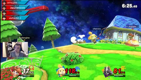 c'est plus smash bros les amis c'est mario golf !