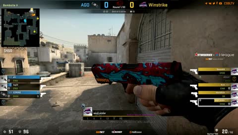 WorldEdit - 1vs3 clutch (T - post-plant situation - pistol round)