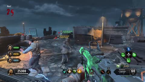 When you shoot a zomie 