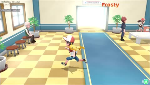 Frosty's imitating an Old Man. 