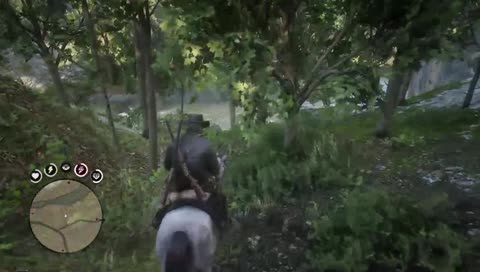 Crossing a river and Wash your clothes same time.