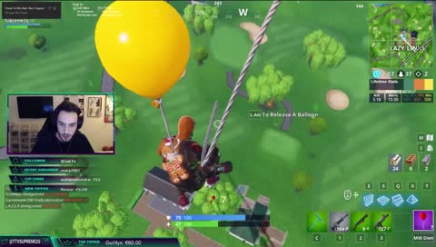 Fallschaden mit Ballong ja moin