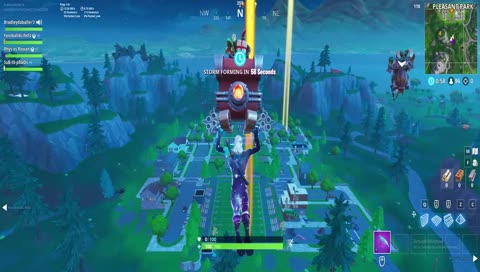 Orange justice while gliding