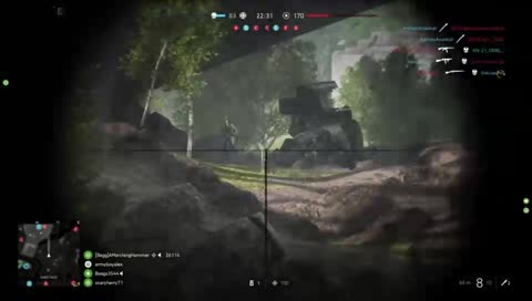 With the squad wipe snipes!