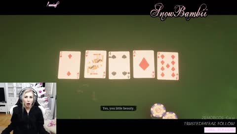 You had King of Diamonds, so 5 diamond cards