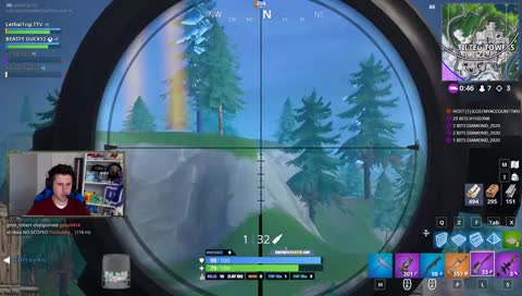 LeathelTrip Sniping Somebody For 224 Meters