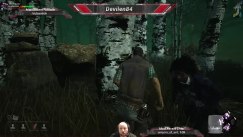 Something popped up - but he's not touching anything