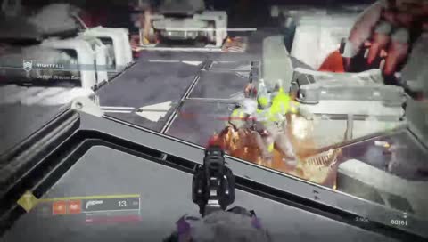 Bashed from the air!