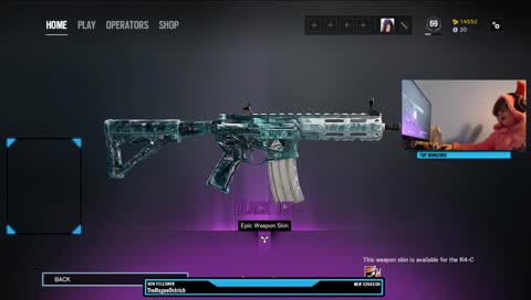 this boy opened a alpha pack on livestream and got the rarest skin in the game holy