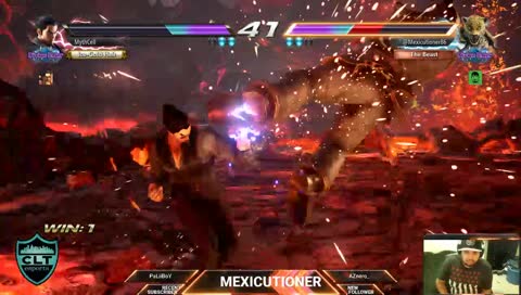 Mexicutioner with the sick side step punish.... and Charlotte memes