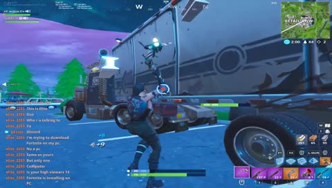 Playong Fortnite Enjoy! 200+ wins. Fast builder! Chilling, might do scrims!