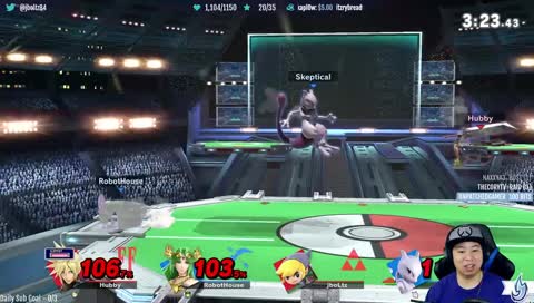 Hubby Doubles 2 vs 1 Clutch.