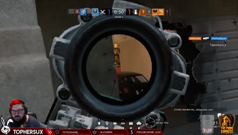 insane through the wall shot!