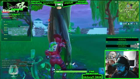 Shane got his first kill in Fortnite.