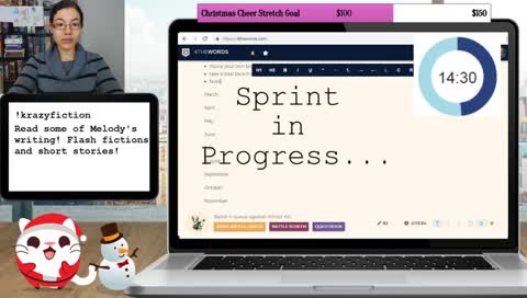 Melody eagerly anticipates baking blog..