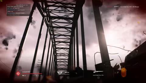 ? on top of the bridge?