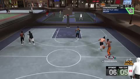 Crazy putback dunk