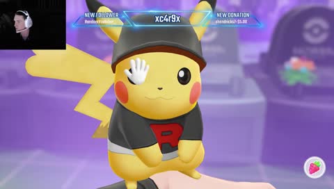Pikachu Patiently waiting for you to pet him.