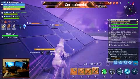 Verteidiger nimmt gedroppte Waffe auf Fortnite PvE