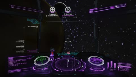 right infront of the cockpit