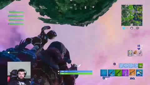 Vole direct en destination de l'accueille Fortnite xD