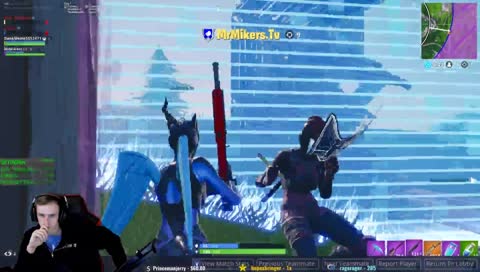 mikers gets hit from DOWNTOWN lol