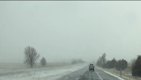 Snownado in the median 20181227