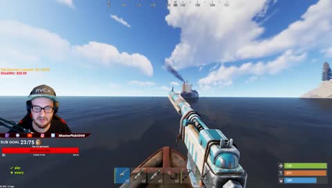 Double head shot trying to take cargo ship