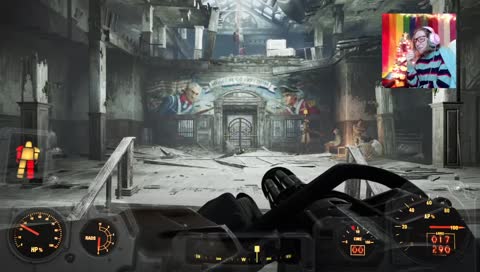 vic spills her drink and tries to put it in a hat