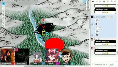 The red circle is expanding