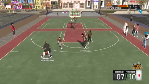 carrying a nba player