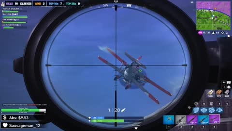 Oof mid air plane snipe