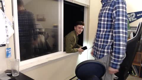 Kid jumps out window and breaks leg on stream