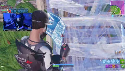 he landed on the zip line