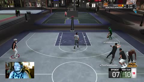 Jeremiah getting dunked on!!!!!